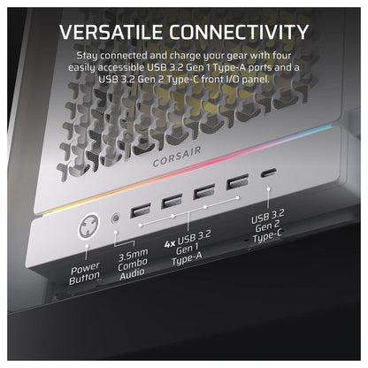 CORSAIR Frame 5000D RS ARGB Weiß Midi Tower ATX Gaming Gehäuse