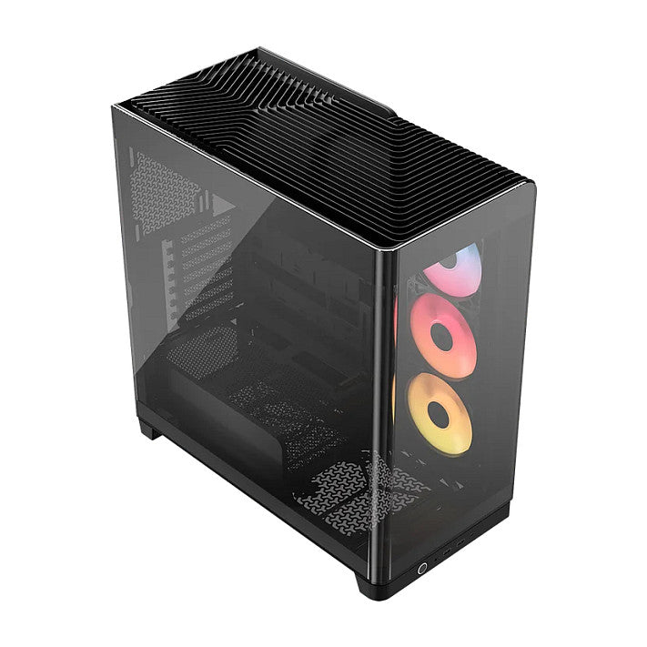 CORSAIR Midi 4500X LX RGB Tempered Glass Black