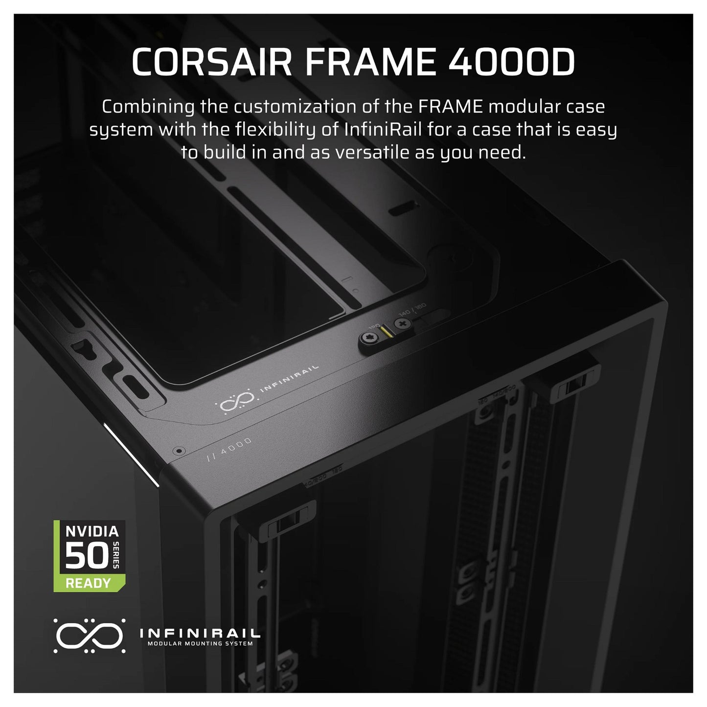 CORSAIR Frame 4000D Schwarz Midi Tower ATX Gaming Gehäuse