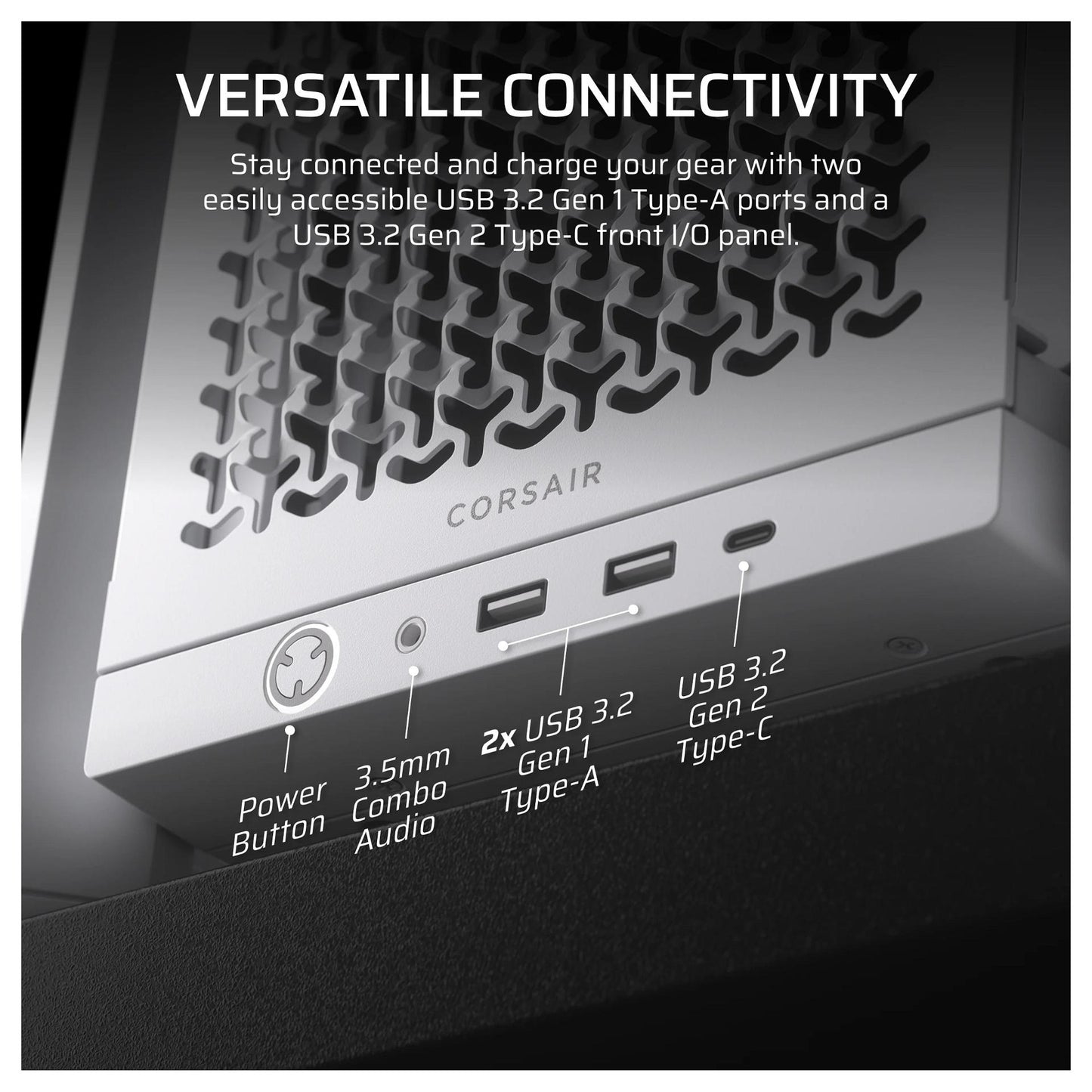 CORSAIR Frame 4000D Weiß Midi Tower ATX Gaming Gehäuse