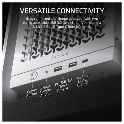 CORSAIR Frame 4000D Weiß Midi Tower ATX Gaming Gehäuse