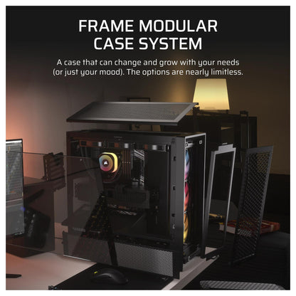 CORSAIR Frame 4000D RS ARGB Midi Tower ATX Gaming Gehäuse TG Seitenfenster