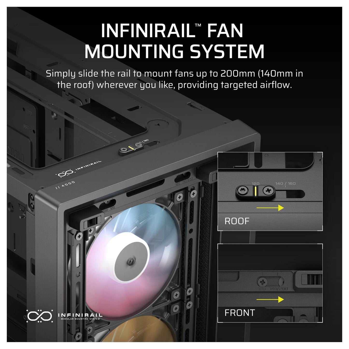 CORSAIR Frame 4000D RS ARGB Midi Tower ATX Gaming Gehäuse TG Seitenfenster