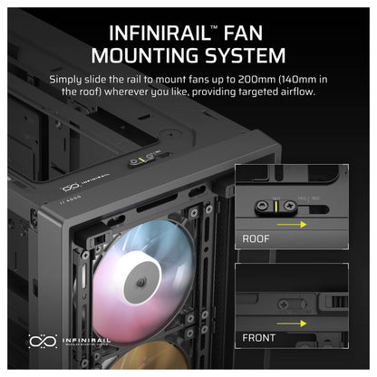 CORSAIR Frame 4000D RS ARGB Midi Tower ATX Gaming Gehäuse TG Seitenfenster