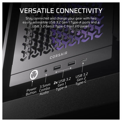 CORSAIR Frame 4000D RS ARGB Midi Tower ATX Gaming Gehäuse TG Seitenfenster