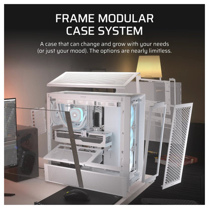 CORSAIR Frame 4000D RS ARGB Weiß Midi Tower ATX Gaming Gehäuse
