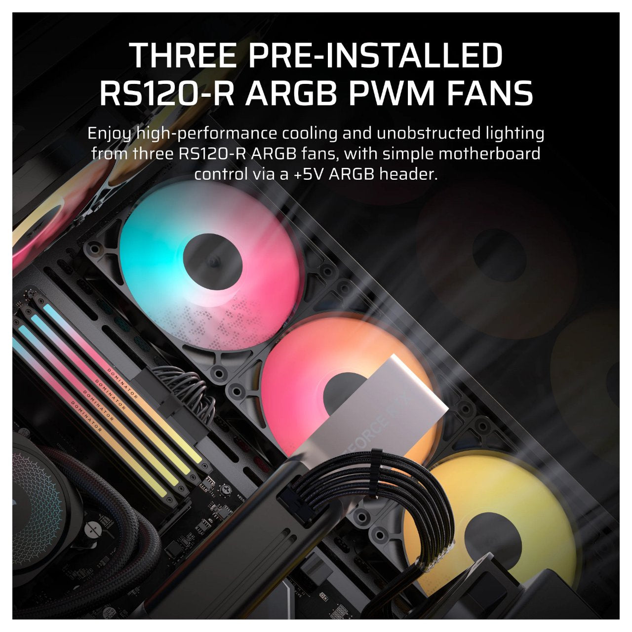 CORSAIR Midi 3500X RSR ARGB (Tempered Glass) Black