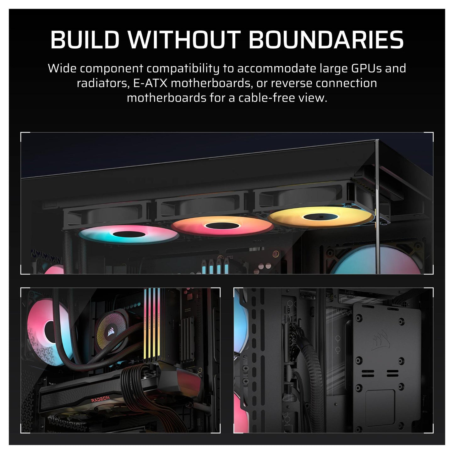 CORSAIR Midi 3500X RSR ARGB (Tempered Glass) Black