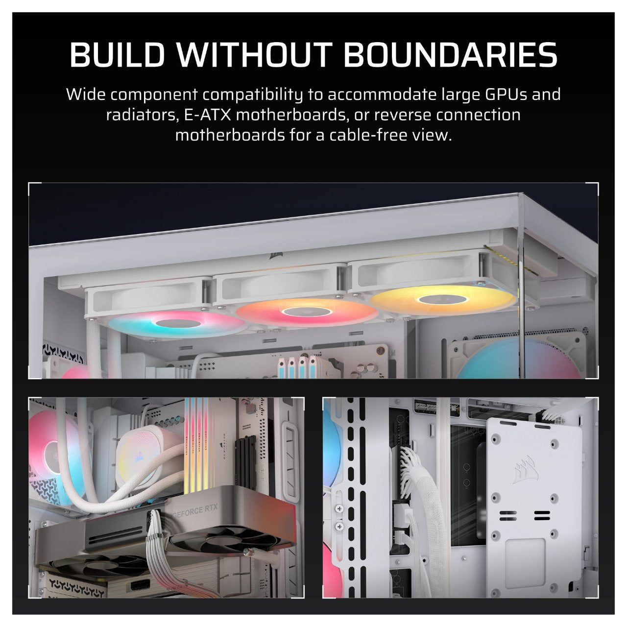 CORSAIR Midi 3500X RSR ARGB (Tempered Glass) White