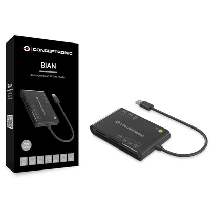 CONCEPTRONIC Kartenleser USB-A2.0->7-in-1 schwarz