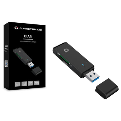 CONCEPTRONIC Kartenleser USB-A3.2->TF/Micro-SD3.0 schwarz