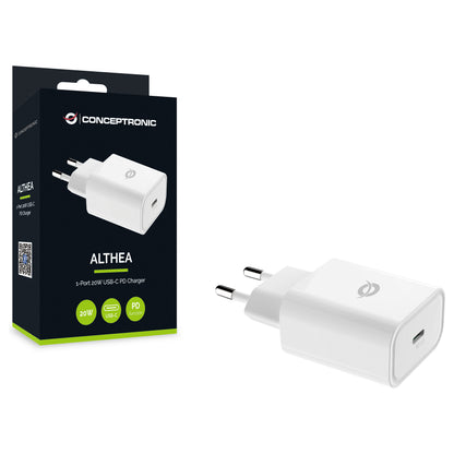 CONCEPTRONIC Ladegerät 1Port USB-C Middle-Port 20WPD3.0 ws