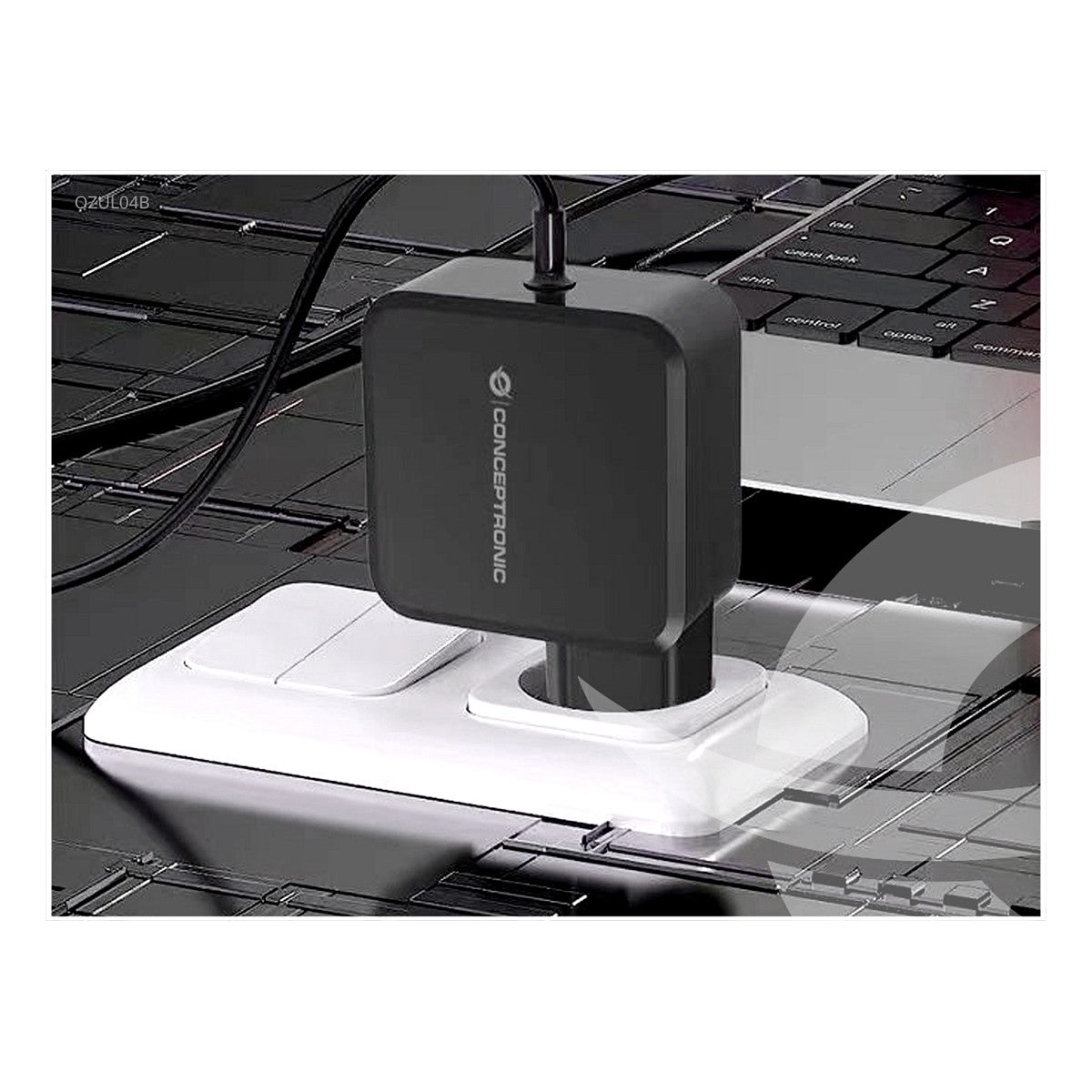 CONCEPTRONIC Ladegerät 1Port GaN USB-C Desk 67WPD3.0/PPS sw