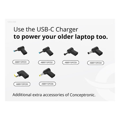 CONCEPTRONIC Ladegerät 1Port GaN USB-C Desk 67WPD3.0/PPS sw