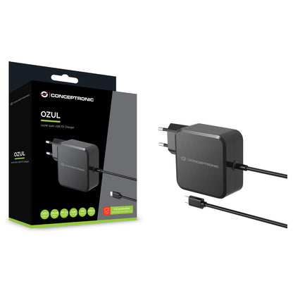 CONCEPTRONIC Ladegerät 1Port GaN USB-C Desk 100WPD3.0/PPS sw
