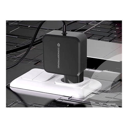 CONCEPTRONIC Ladegerät 1Port GaN USB-C Desk 100WPD3.0/PPS sw