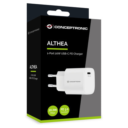 CONCEPTRONIC Ladegerät 1Port USB-C Top-Port 20WPD3.0 ws