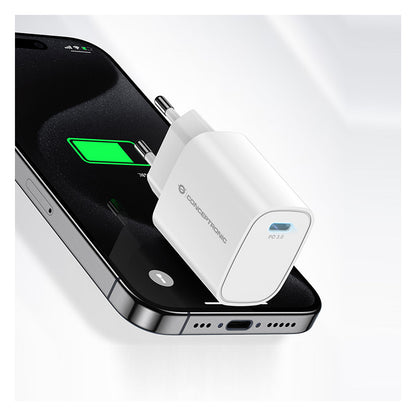 CONCEPTRONIC Ladegerät 1Port USB-C Top-Port 20WPD3.0 ws