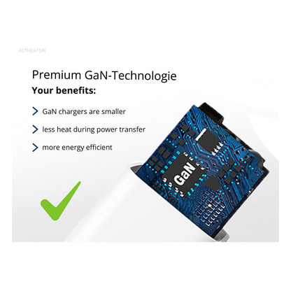CONCEPTRONIC Ladegerät 2Port GaN USB-C/-A 20WPD3.0/PPS ws