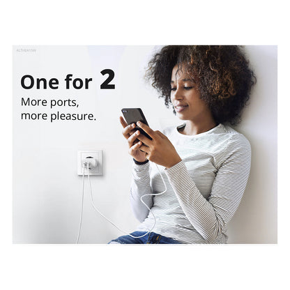 CONCEPTRONIC Ladegerät 2Port GaN USB-C/-A 20WPD3.0/PPS ws