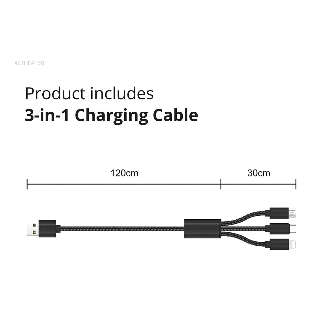 CONCEPTRONIC Ladegerät 2Port GaN 3-in-1 33WPD3.0/PPS sw
