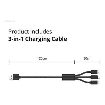 CONCEPTRONIC Ladegerät 2Port GaN 3-in-1 33WPD3.0/PPS sw