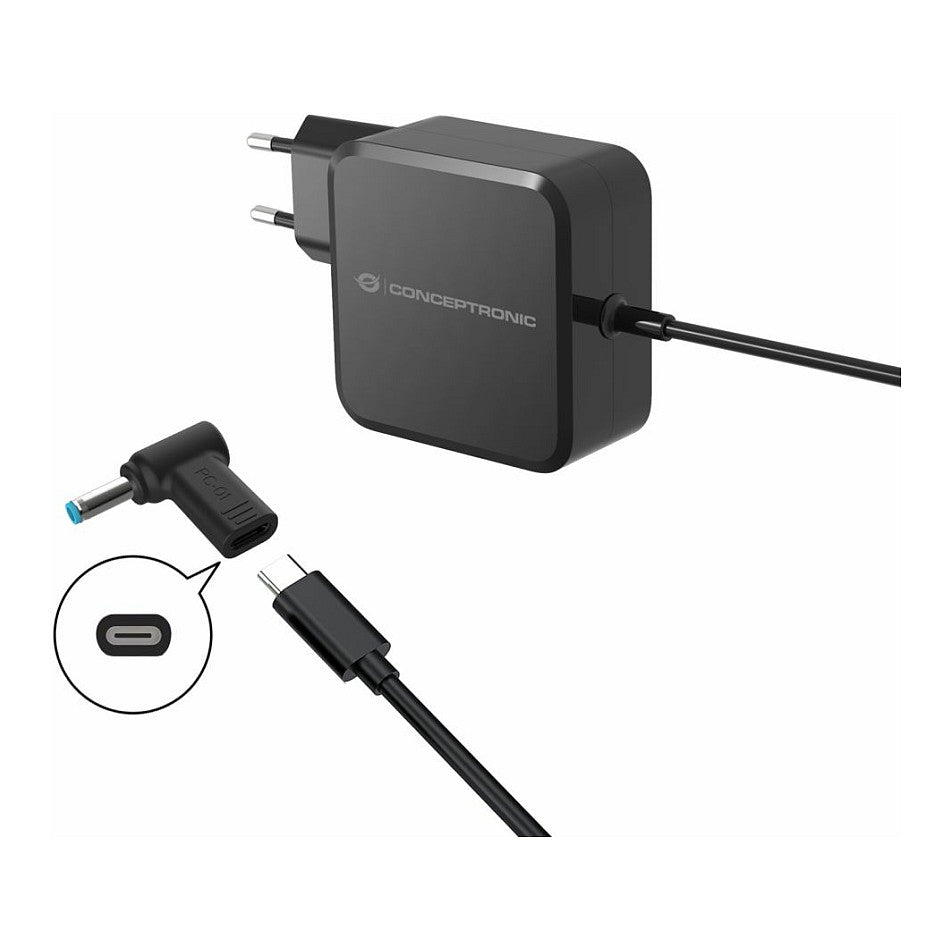 CONCEPTRONIC USB-C PD100W->HP 4.5x3.0mm Adap.18-20V sw