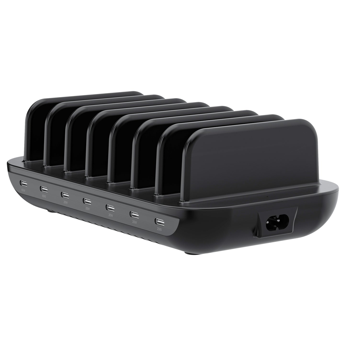 CONCEPTRONIC Ladegerät 7Port 7xUSB-C Multi 160WPD3.0 sw
