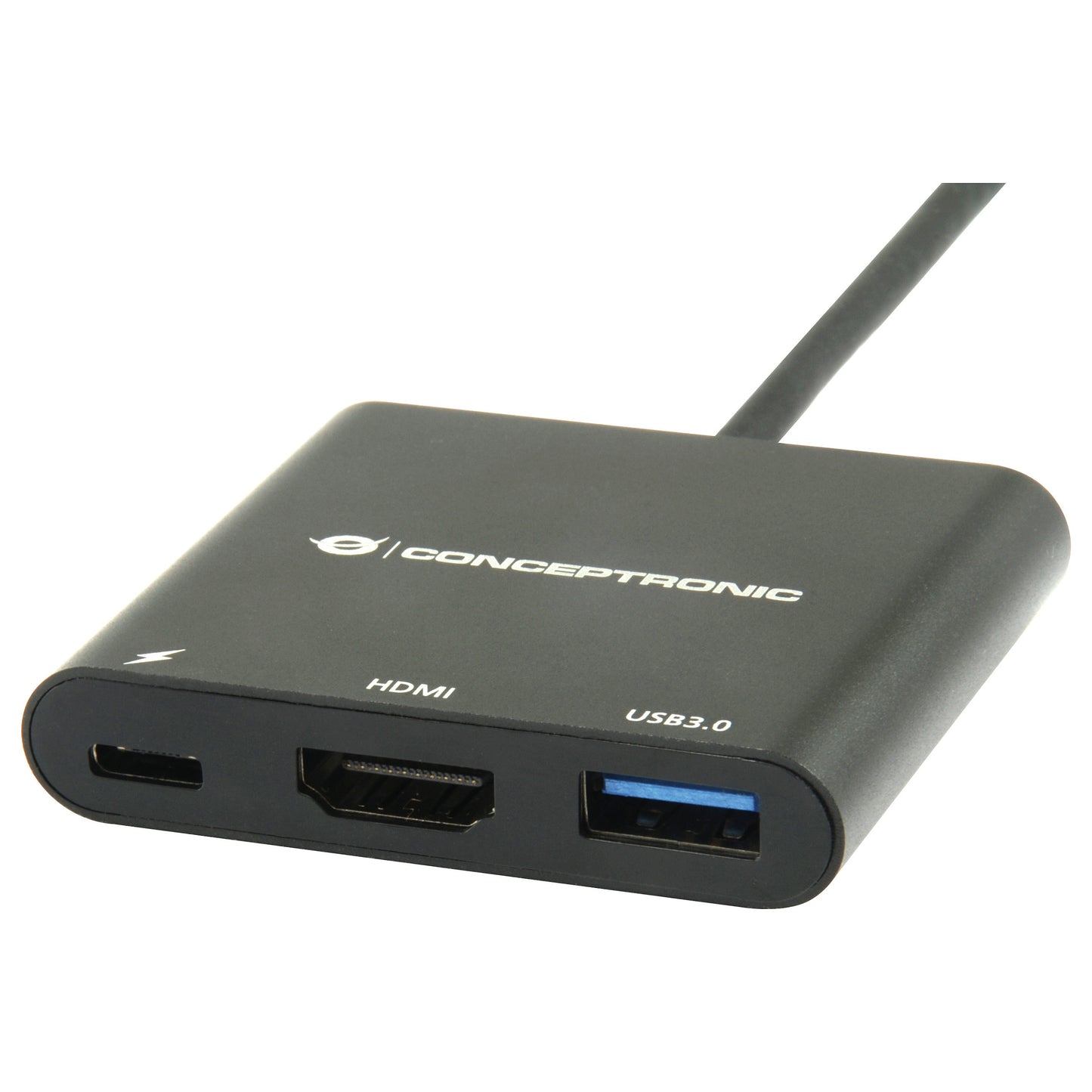 CONCEPTRONIC 3-1 Dock USB-C->HDMI/USB-A/60WPD 15cm sw