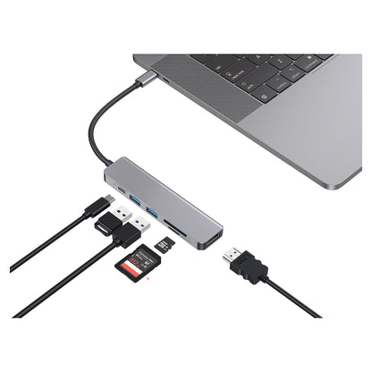 CONCEPTRONIC Dock USB-C->HDMI.2xUSB-A3.0.60WPD.+ 15cm gr