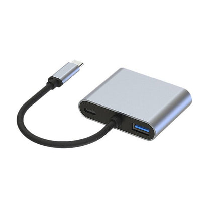 CONCEPTRONIC 4-1 Dock USB-C->HDMI.USB3.0.VGA.100WPD 15cm gr