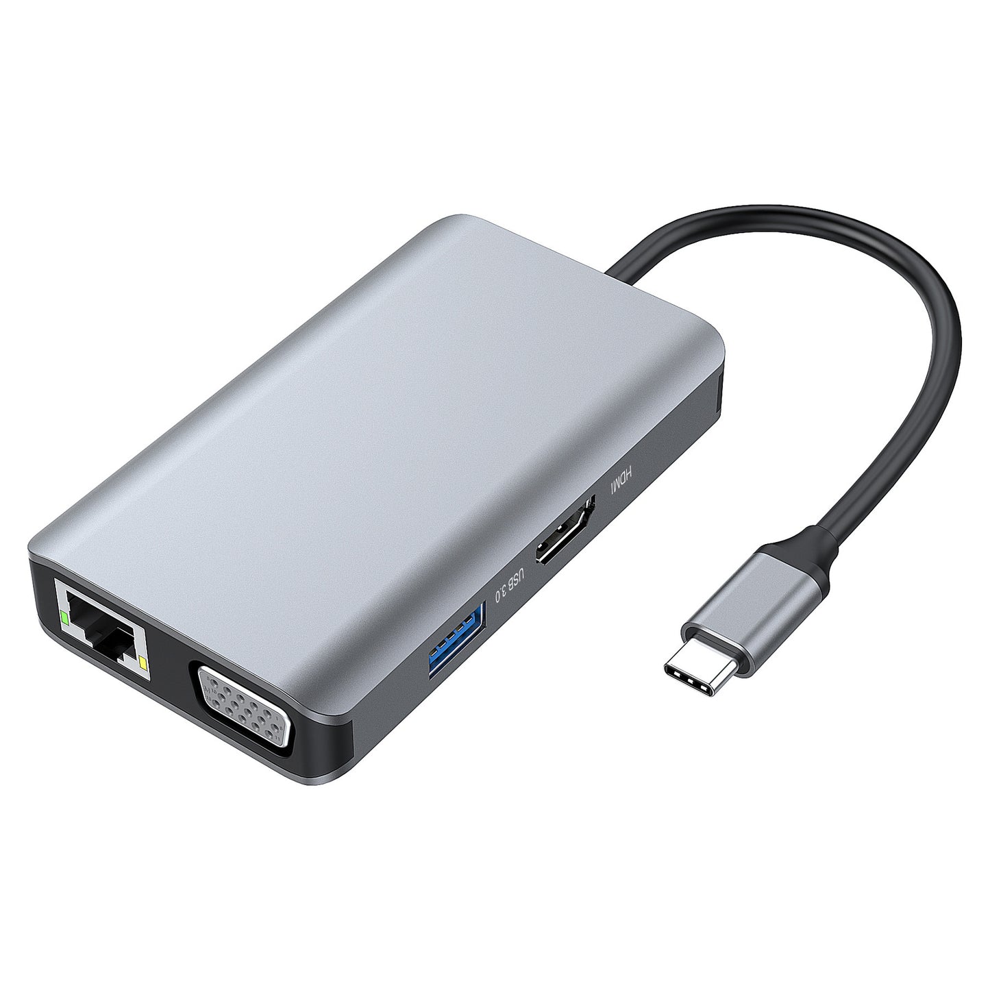 CONCEPTRONIC 7-1 Dock USB-C->HDMI/3xUSB-A/VGA/+ 25cm gr