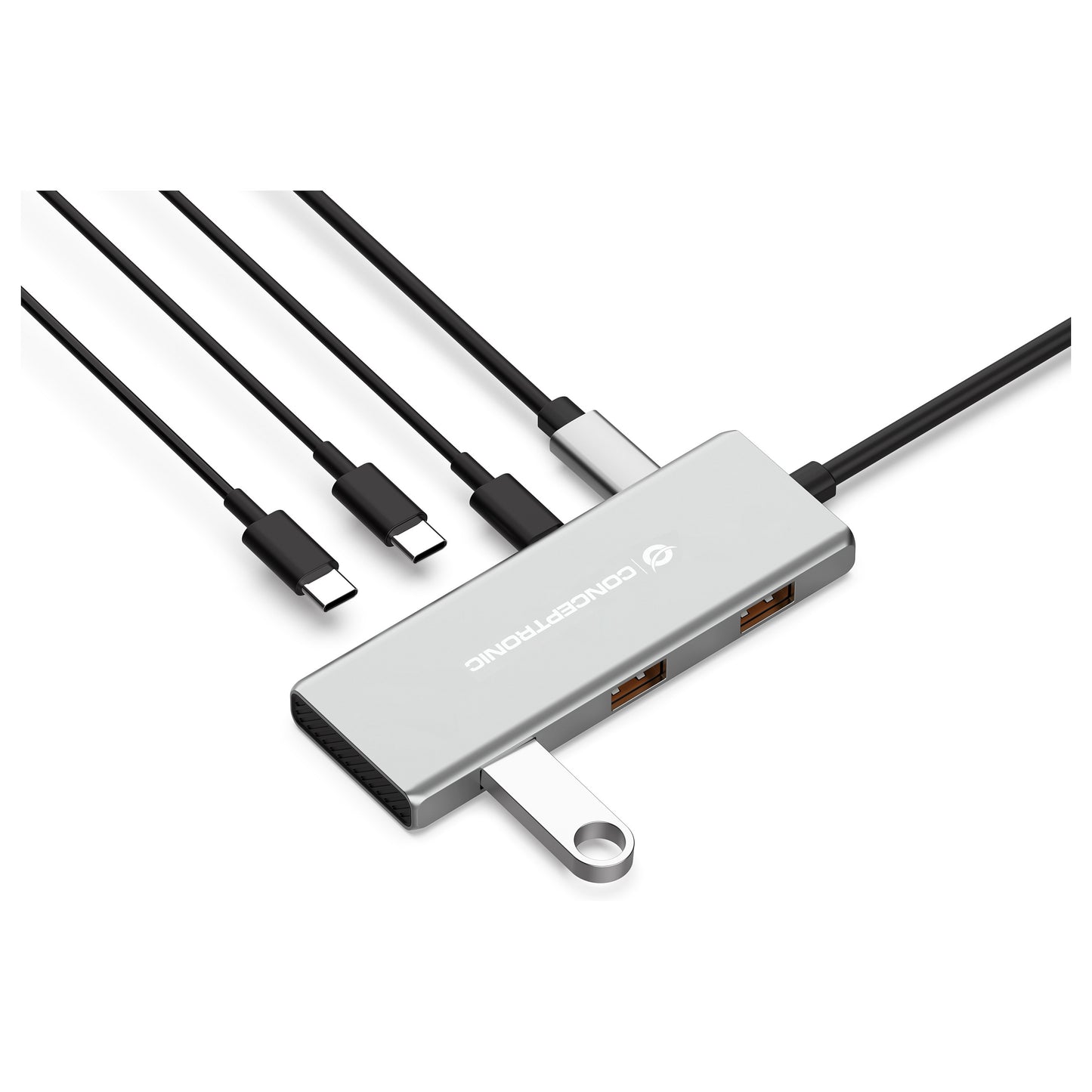 CONCEPTRONIC 7-1 Dock USB-C->3xUSB-C/3xUSB-A/+ 25cm gr