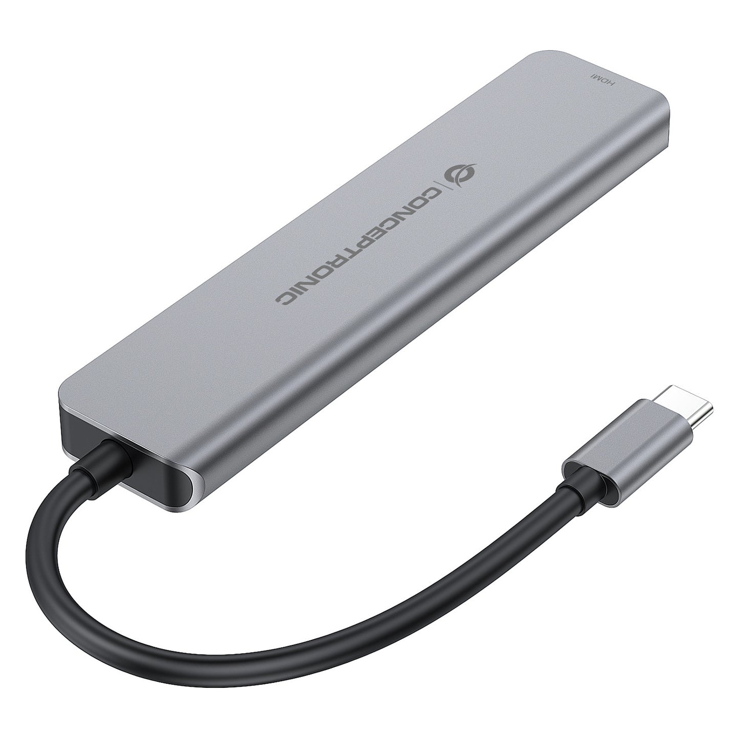CONCEPTRONIC 6-1 Dock USB-C->HDMI/2xUSB-A/2xUSB-C/+ 25cm gr
