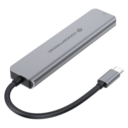 CONCEPTRONIC 6-1 Dock USB-C->HDMI/2xUSB-A/2xUSB-C/+ 25cm gr