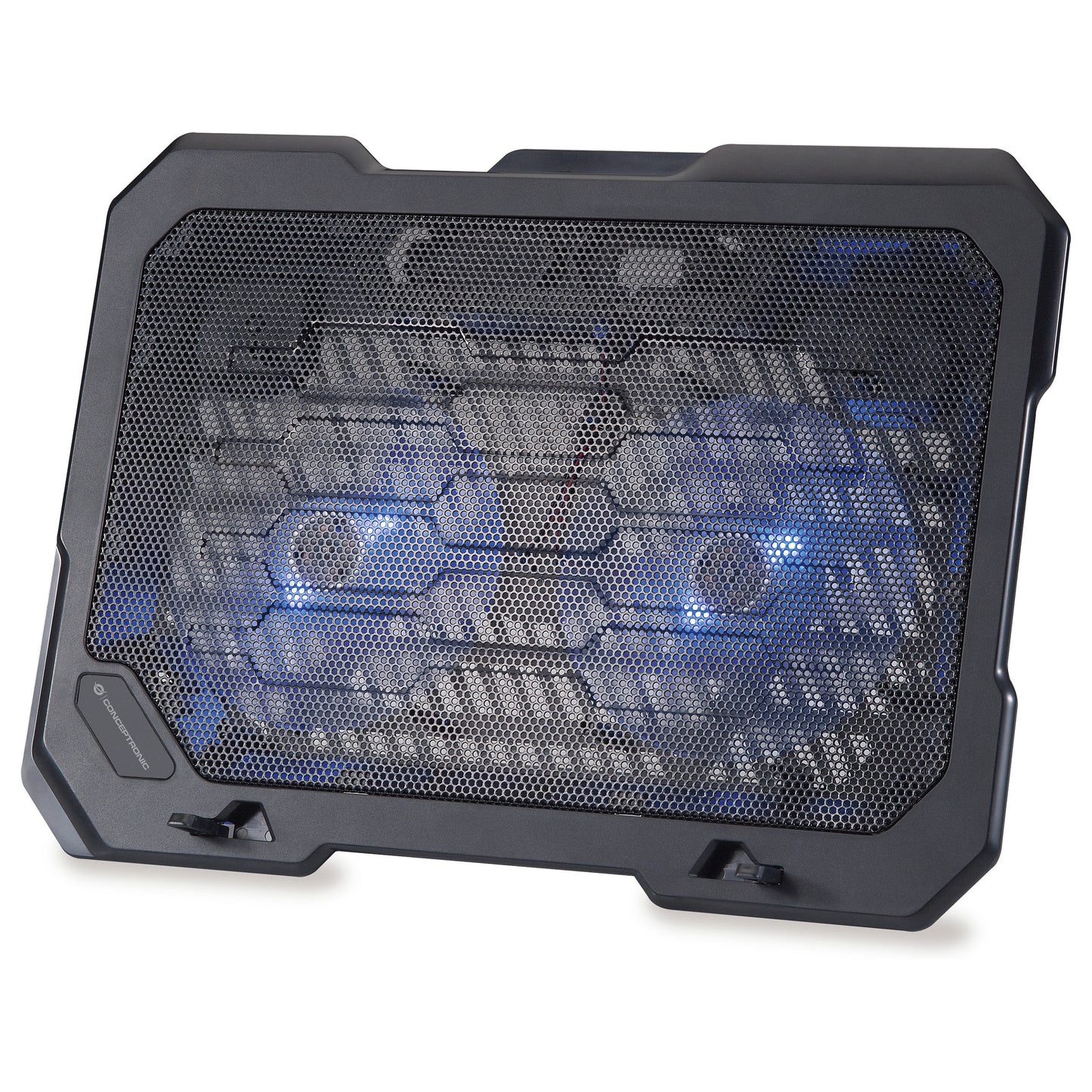 CONCEPTRONIC 2-Fan USB-A2.0 Laptop-Kühlpad 25Kg 15.6" sw