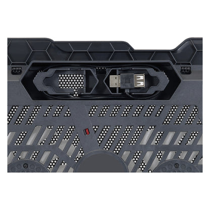 CONCEPTRONIC 2-Fan USB-A2.0 Laptop-Kühlpad 25Kg 15.6" sw