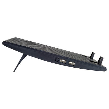 CONCEPTRONIC 2-Fan USB-A2.0 Laptop-Kühlpad 30Kg 17" sw