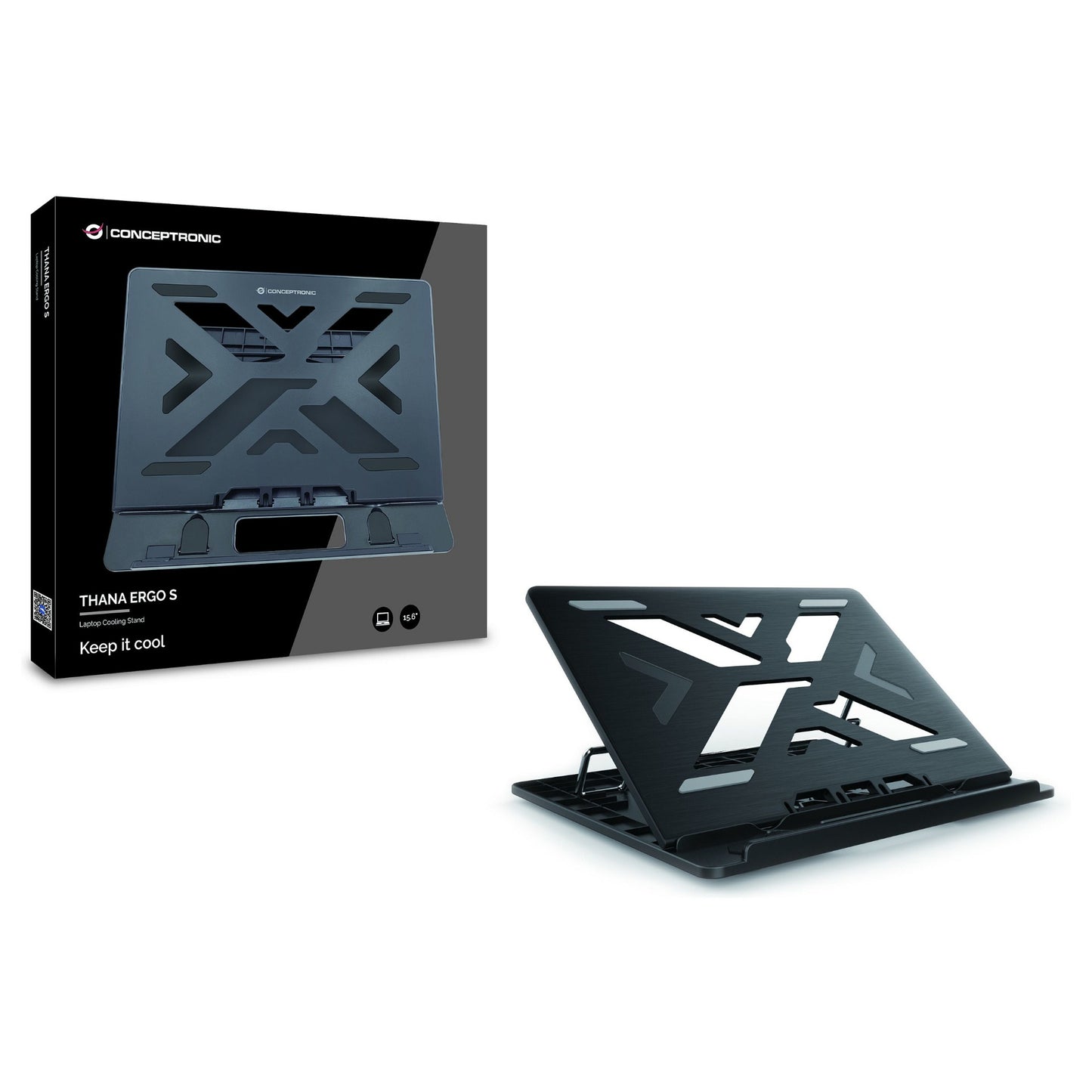 CONCEPTRONIC Laptop-Kühlpad 50Kg ERGO 15.6" sw