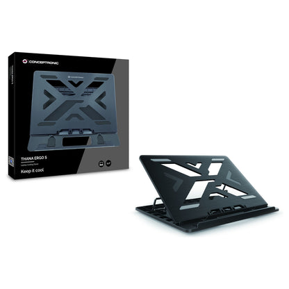 CONCEPTRONIC Laptop-Kühlpad 50Kg ERGO 15.6" sw