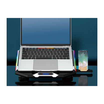 CONCEPTRONIC 6-Fan USB-A2.0 Laptop-Kühlpad 30Kg RGB 17" sw