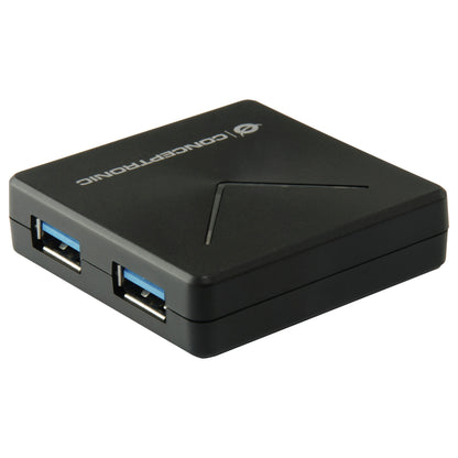 CONCEPTRONIC 4-Port Hub USB-A3.0/Mini-B ->4xA3.0 o.Netz. sw
