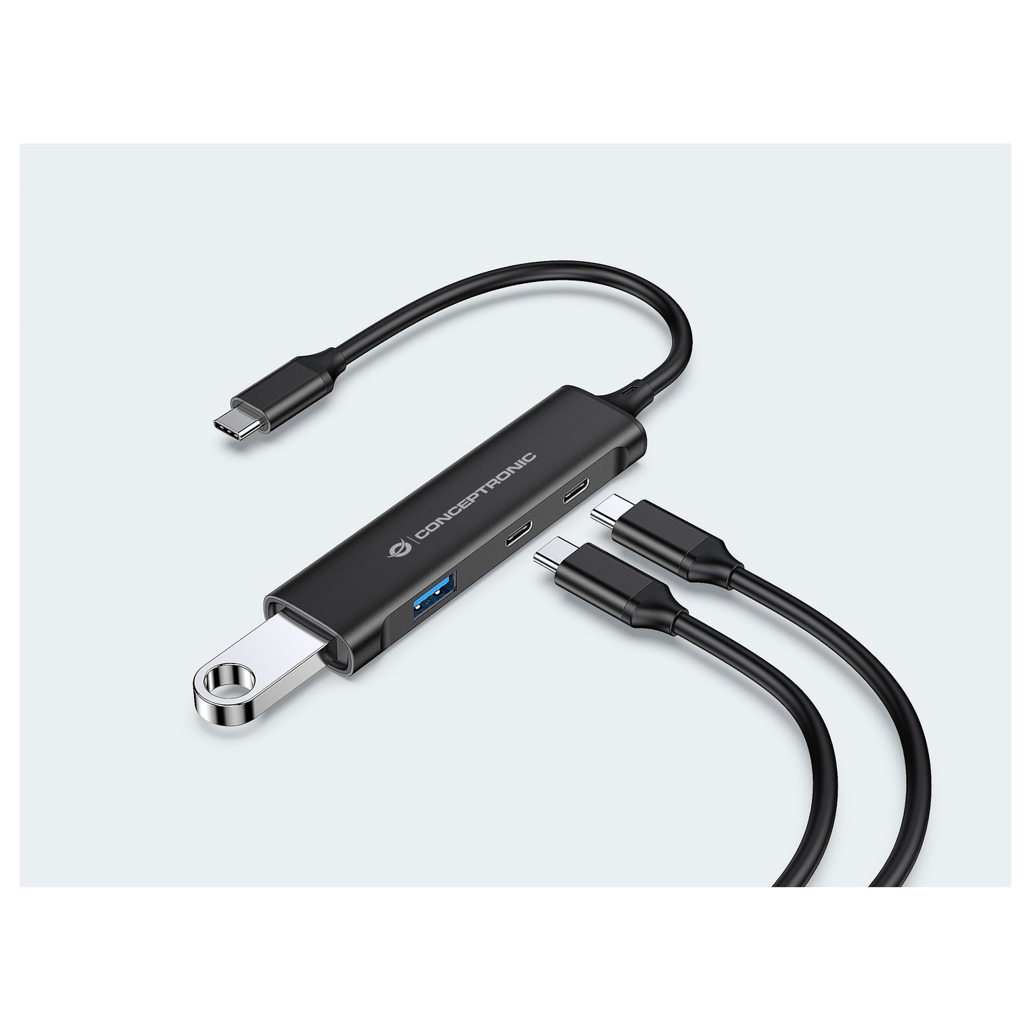 CONCEPTRONIC 4-Port Hub USB-C3.2Gen1->2xA3.0/2xC o.Netz. sw