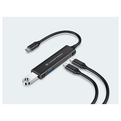 CONCEPTRONIC 4-Port Hub USB-C3.2Gen1->2xA3.0/2xC o.Netz. sw
