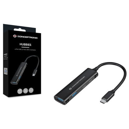 CONCEPTRONIC 4-Port Hub USB-C3.2Gen1->2xA3.0/2xC o.Netz. sw