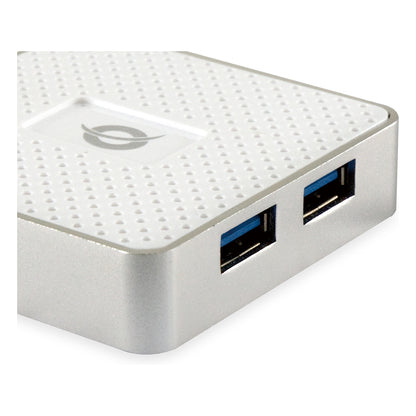 CONCEPTRONIC 4-Port Hub USB Micro-B->4xA3.0 m.Netz. ws