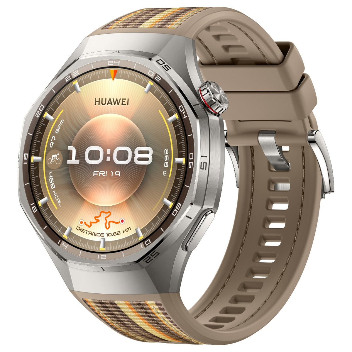 Huawei WATCH GT6 pro 46mm (Atum-B29W), Brown Woven Strap
