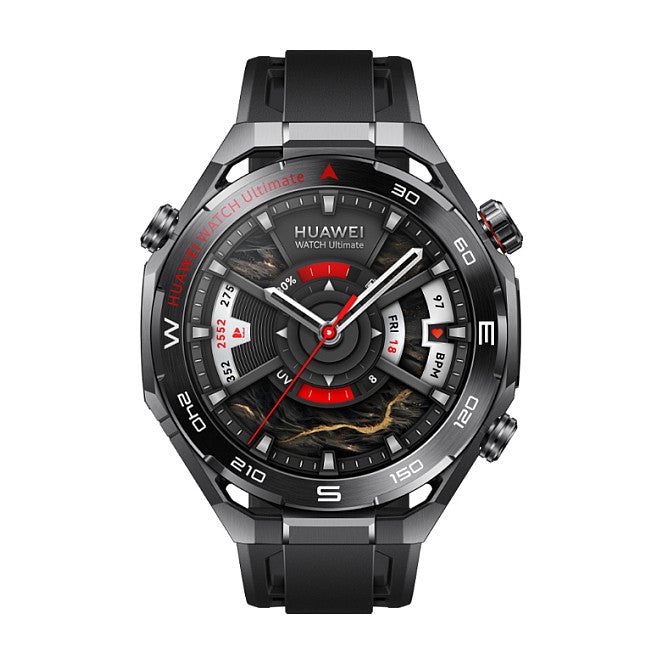 HUAWEI WATCH Ultimate 2 (March-B19),Black Fluoroelastomer Stra