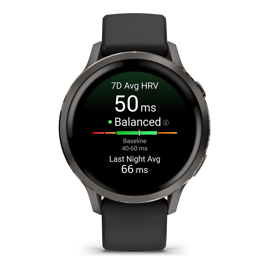 Garmin Venu 4 41mm Silikon-Armb. schwarz/schiefergr