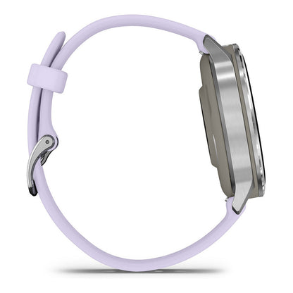 Garmin Venu 4 41mm Silikon-Armb. grau/silber/lavend